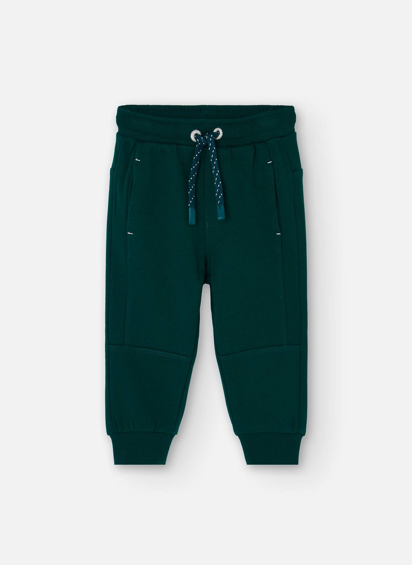 Pantalon Garçon En Molleton Vert