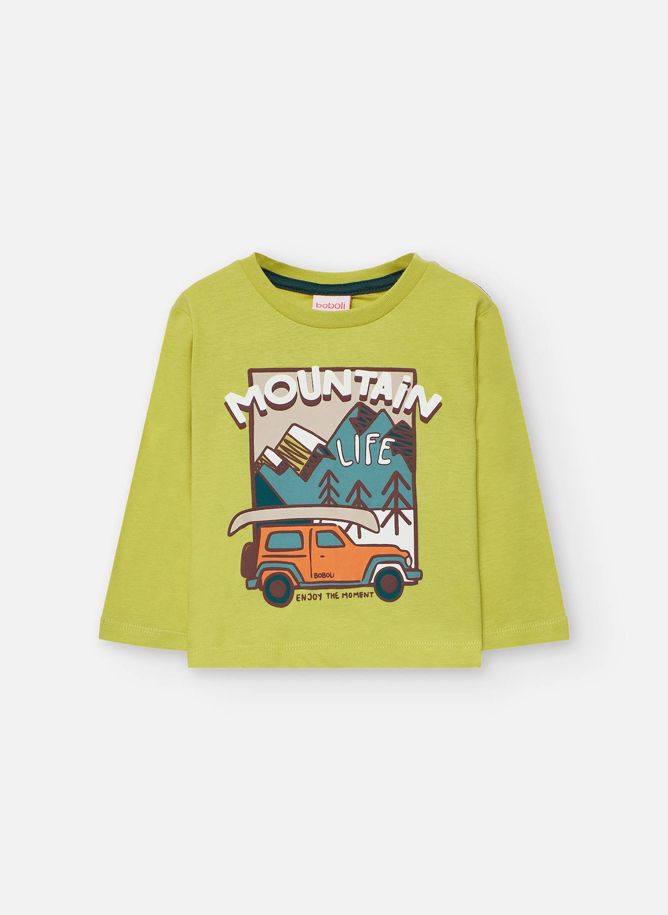 T-shirt Garçon Imprimé Vert