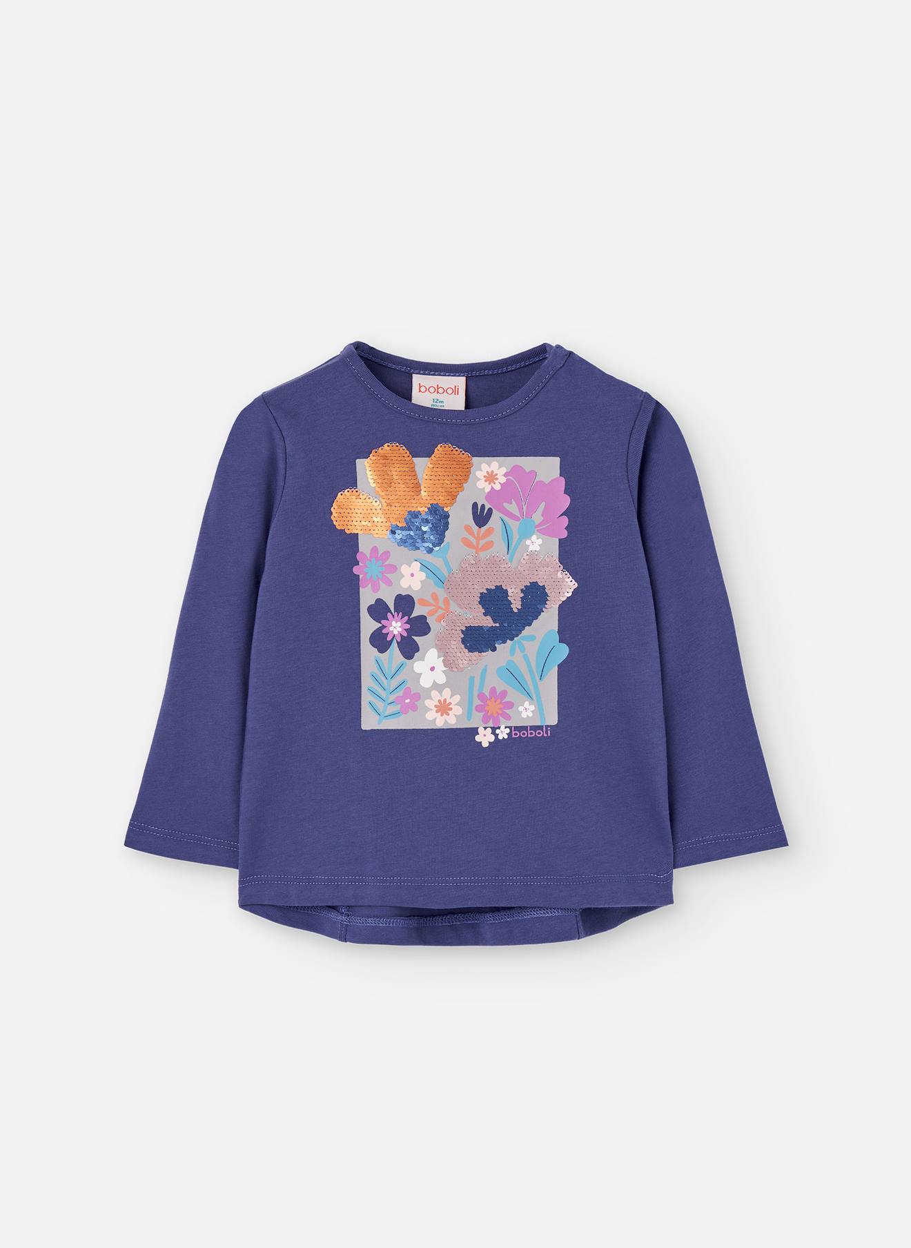 T-shirt En Maille Avec Fleurs Pour Fille Lilac