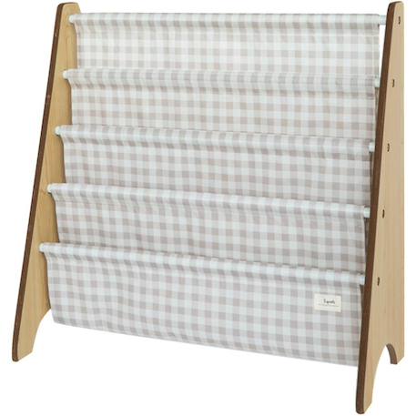 3 sprouts - Bibliothèque En Tissu Ecru, Blanc