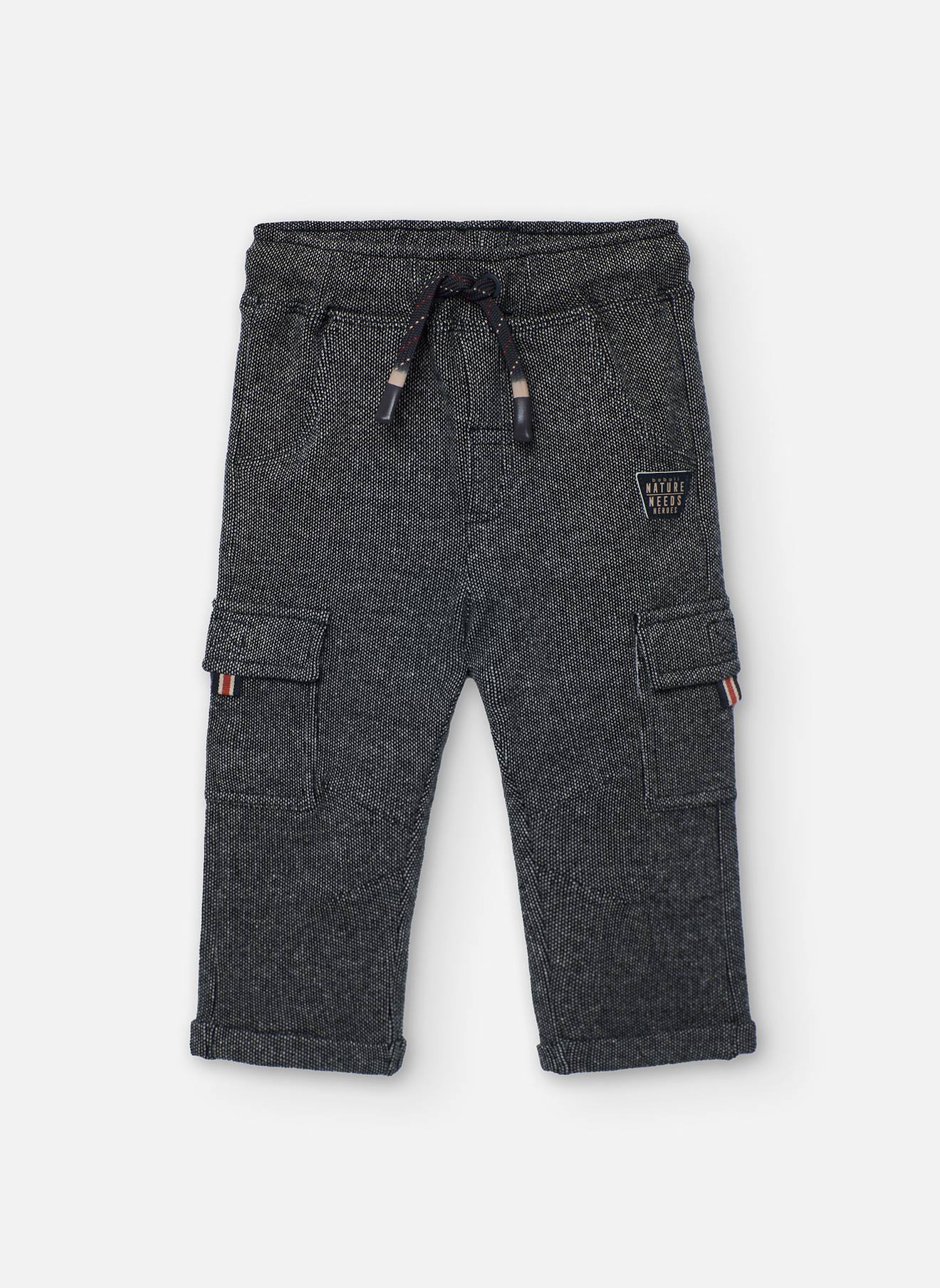 Pantalon Garçon Maille Gris