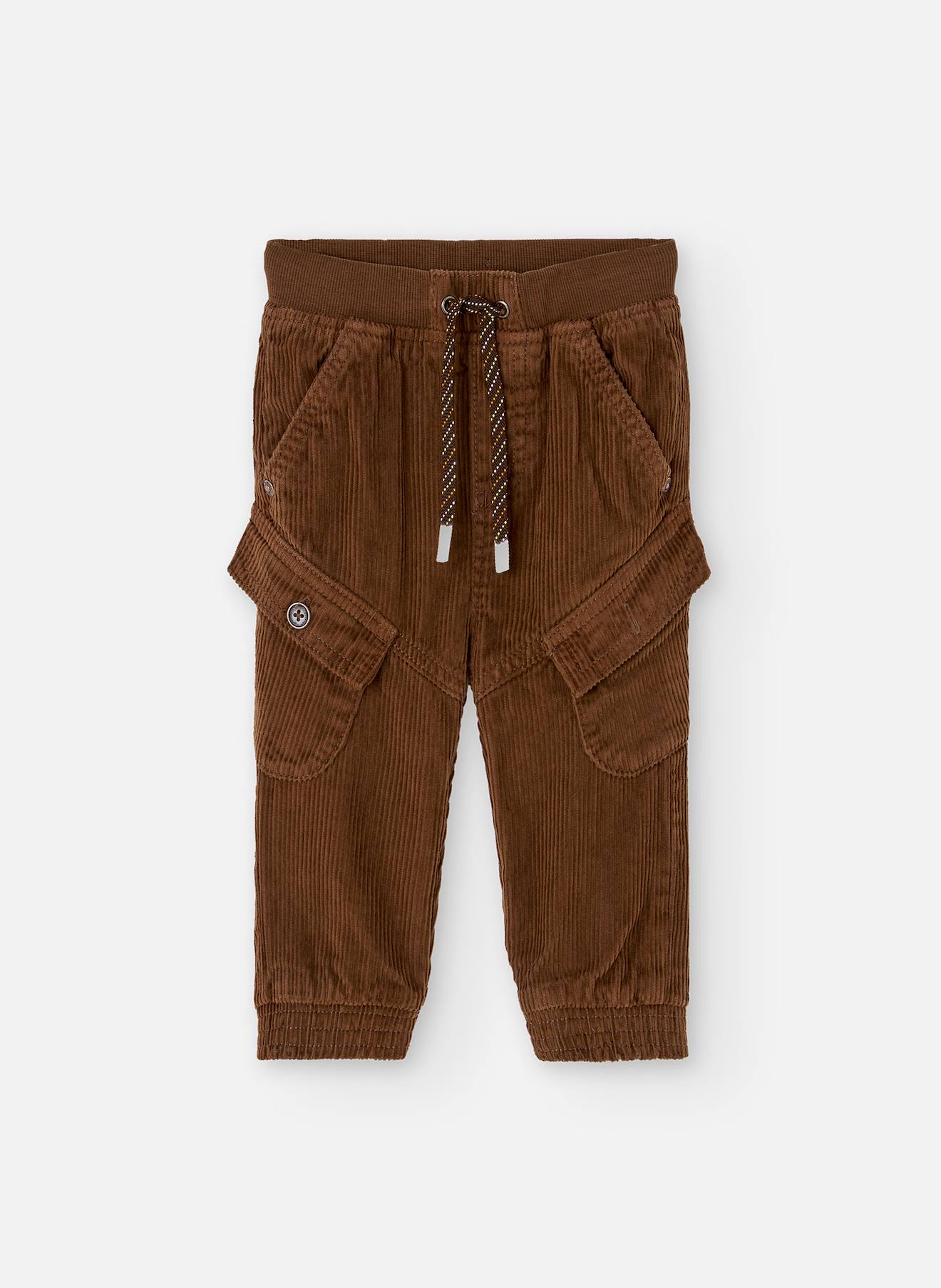 Pantalon Garçon En Velours Marron