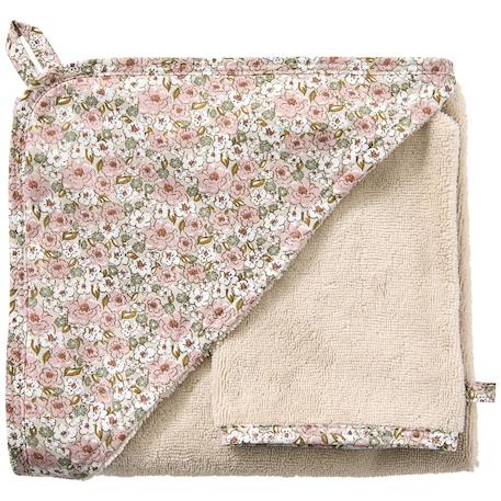 Bb&Co - Cape De Bain Bambou + Gant Afternoon Tea Rose, Marron, Vert
