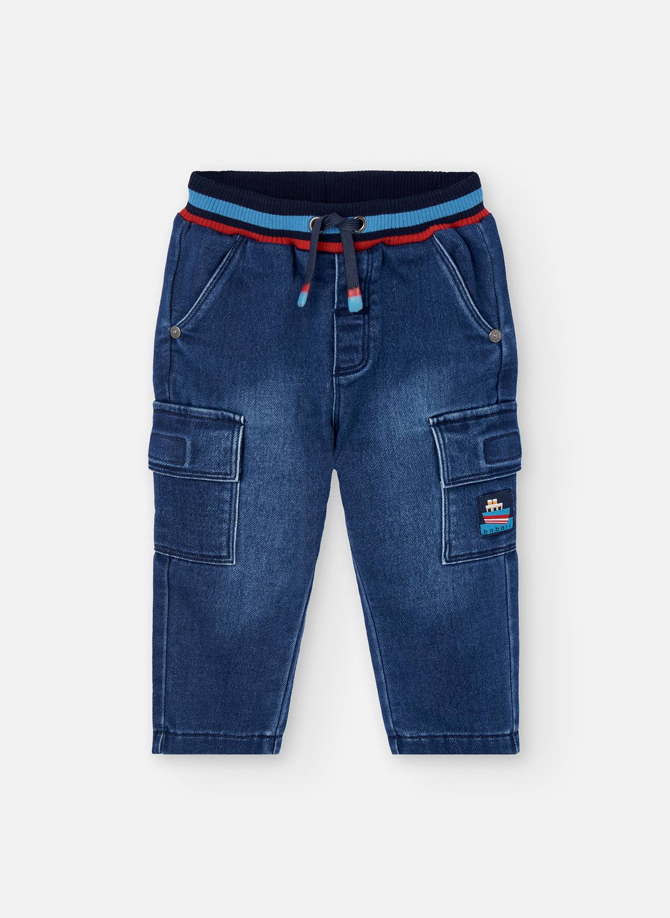 Pantalon En Denim Pour Garçon Bleu