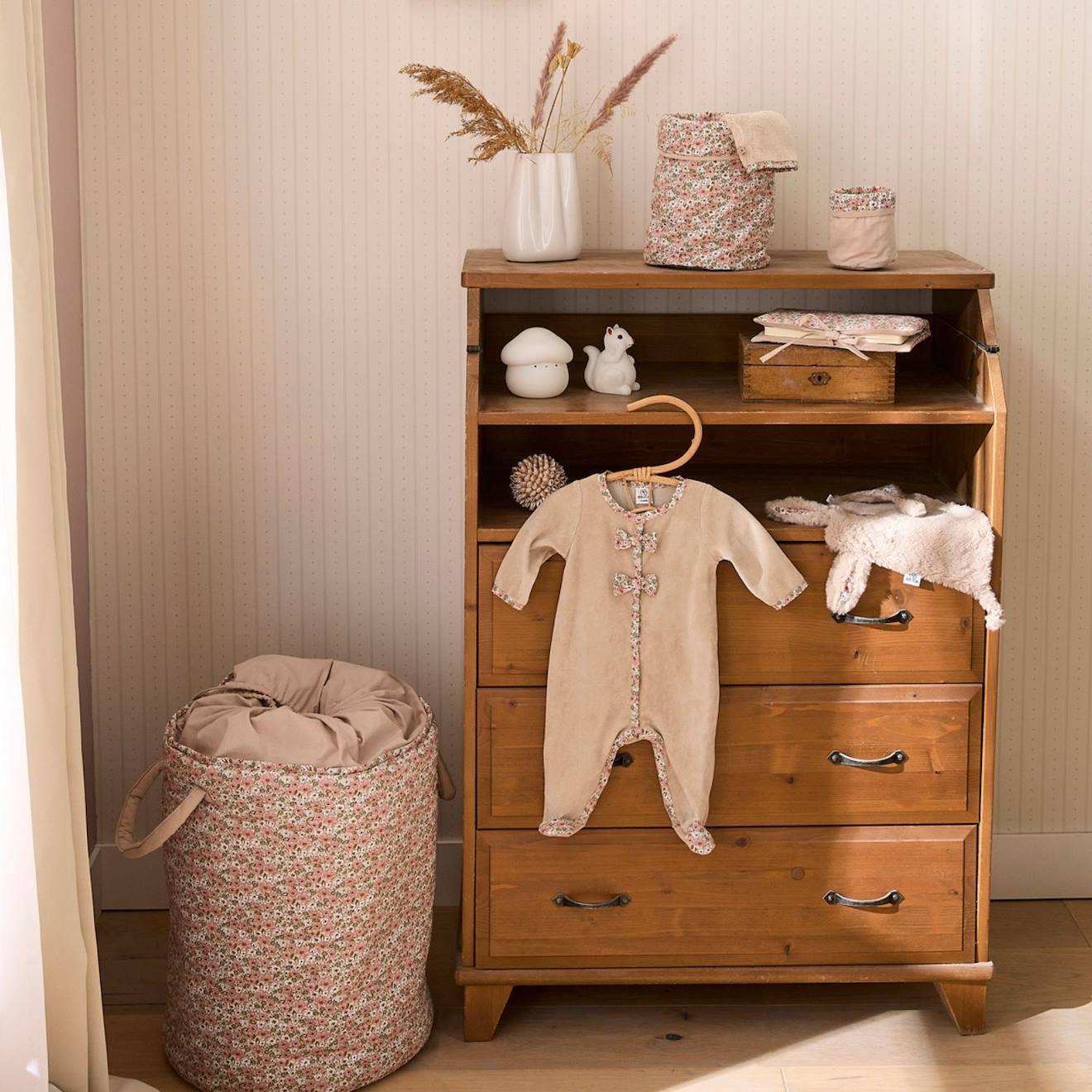 Cape De Bain Bambou + Gant Afternoon Tea Rose, Marron, Vert (Bb&Co) - Image 2