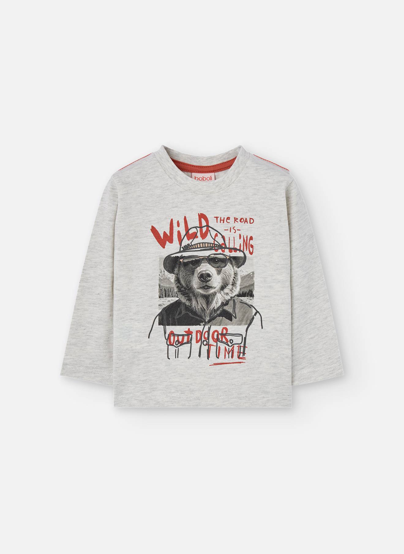 T-shirt Garçon En Tricot Beige