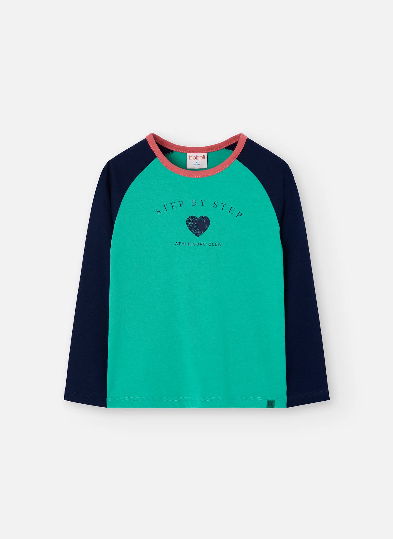 T-shirt Fille Imprimé Vert