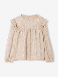 -Blouse fille noël en lamé