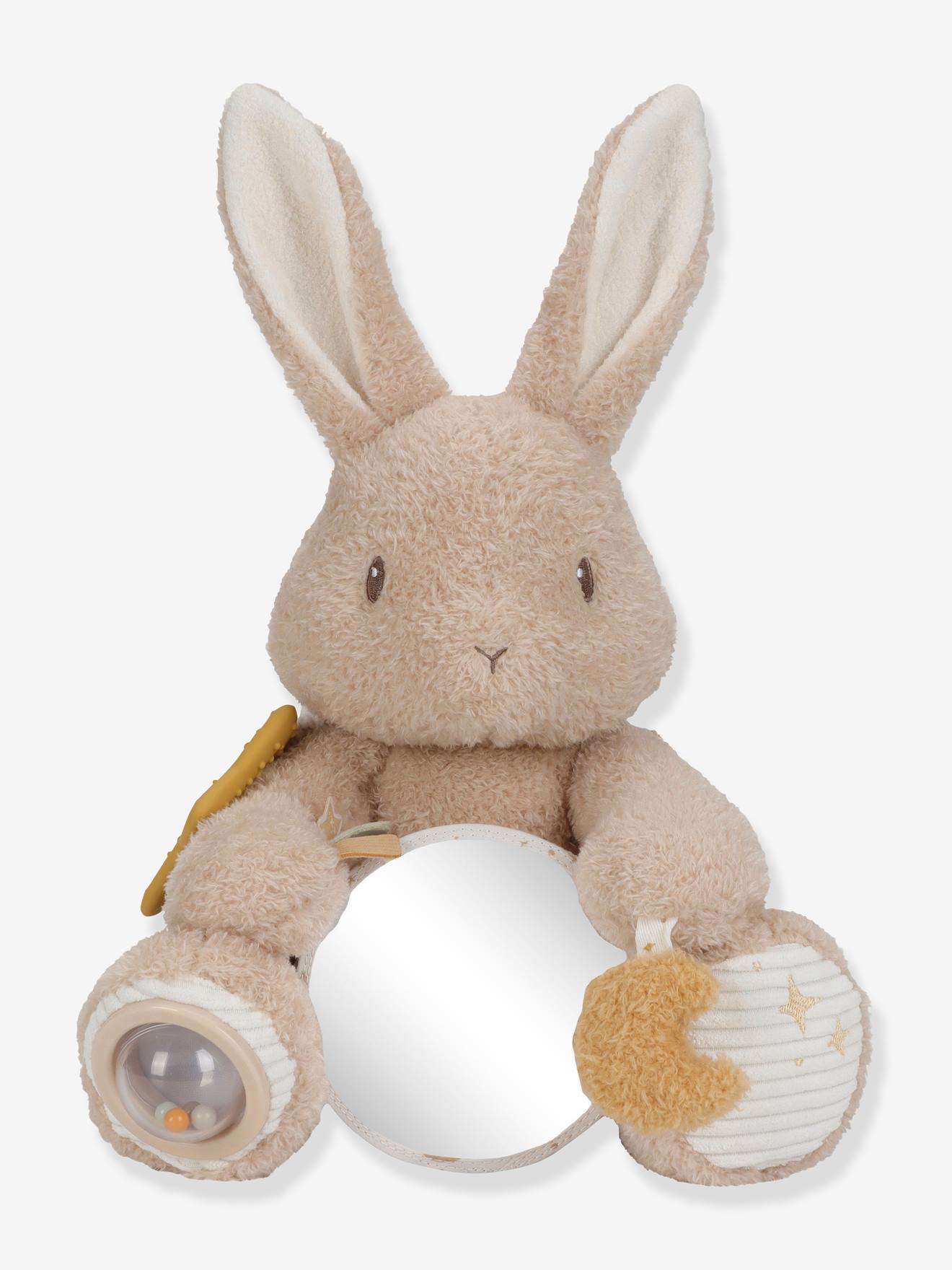 Peluche d'activités Lapin - Newborn beige (Little Dutch) - Image 2