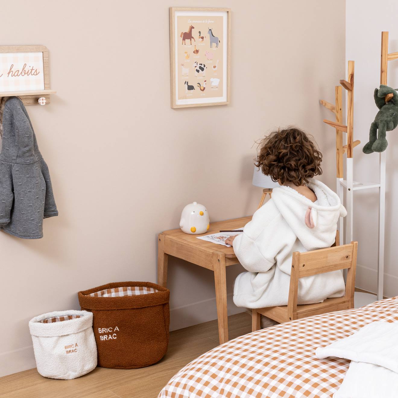 Lot De 2 Paniers Enfant En Bouclette - Cali Multicolore