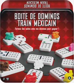 -Boîte de dominos train mexicain