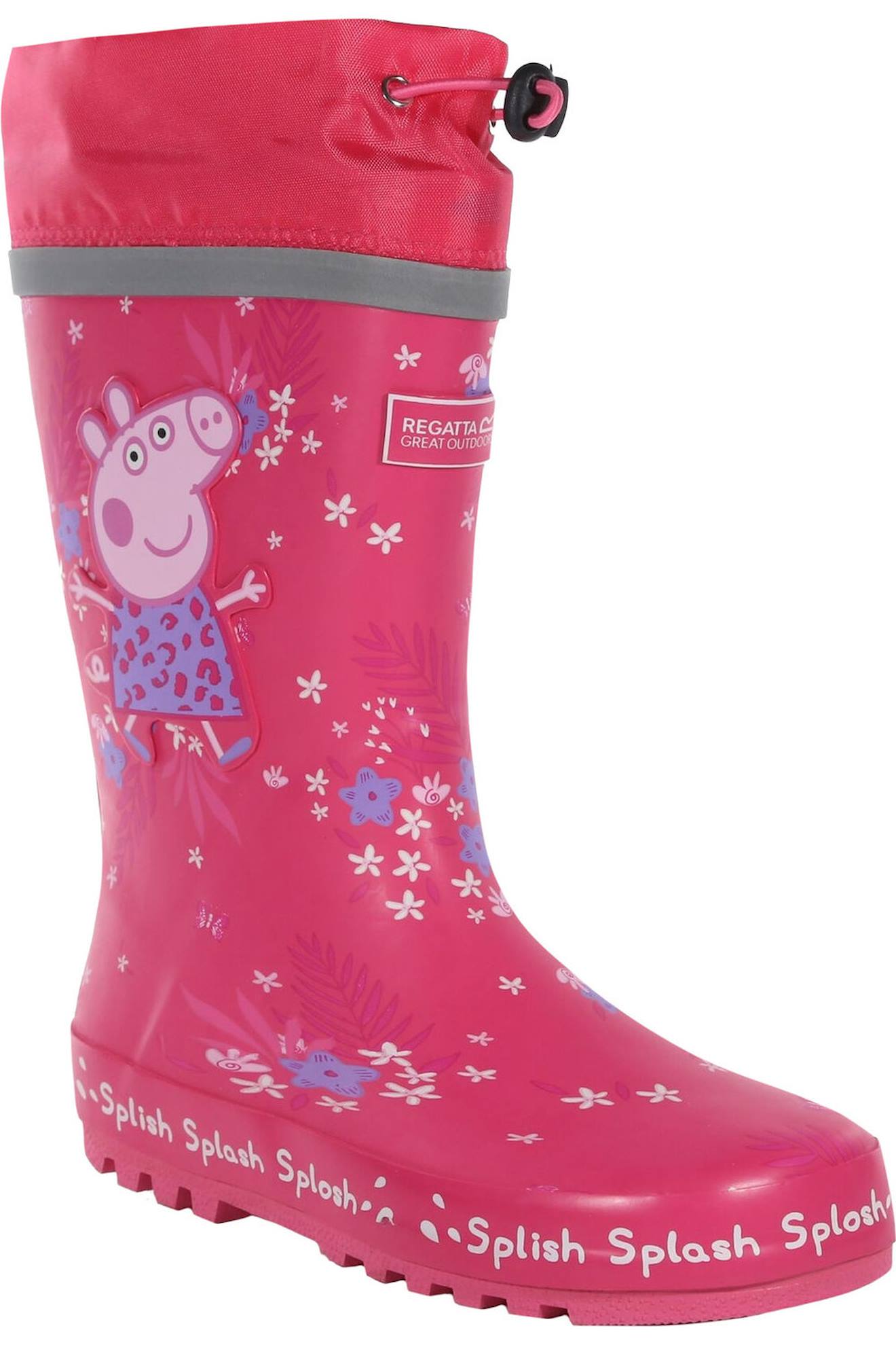 Bottes De Pluie Vulcanised Rubber Peppa Pig Splash Rose Bonbon