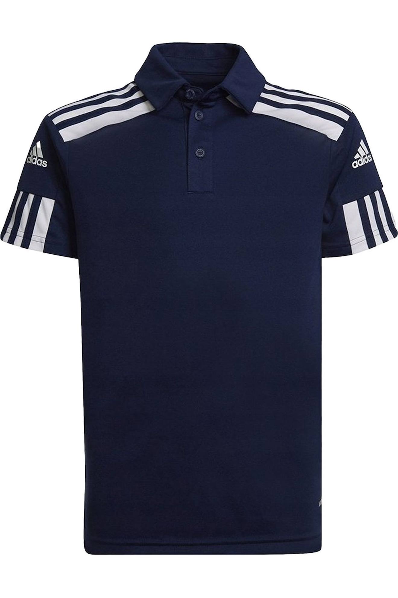 Polo Enfant Manches Courtes À Bandes - Squadra Bleu Marine