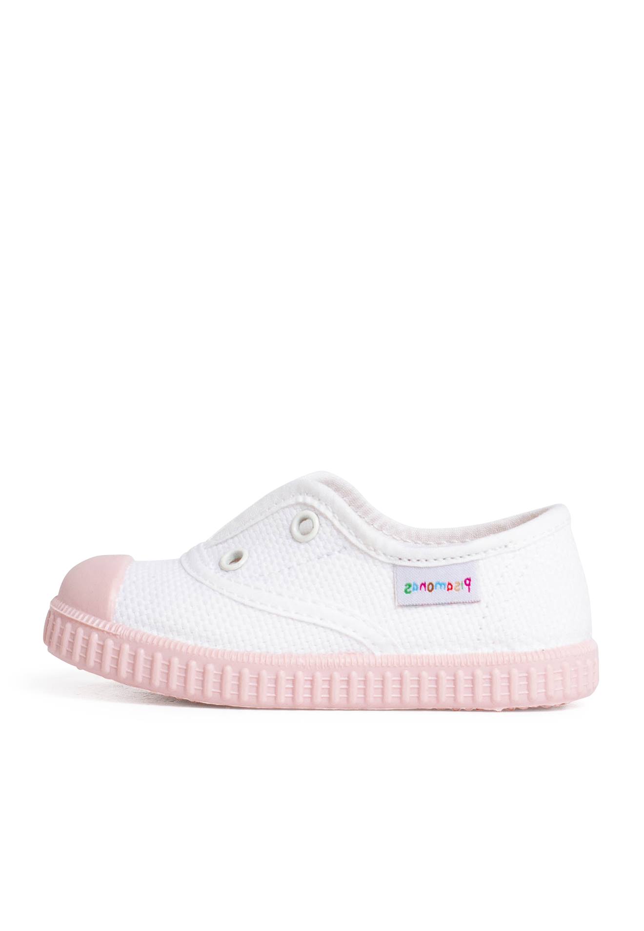 Baskets Blanches Sans Lacets Semelle De Couleurs Rose 36 €