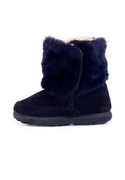 Chaussures-Chaussures fille 23-38-Botte en fourrure douce avec fermeture double adhérente