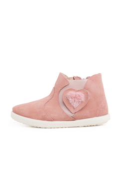 Chaussures-Chaussures fille 23-38-Botte élastique latérale avec coeur
