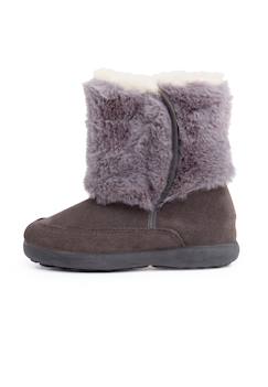 Chaussures-Botte en fourrure douce avec fermeture double adhérente