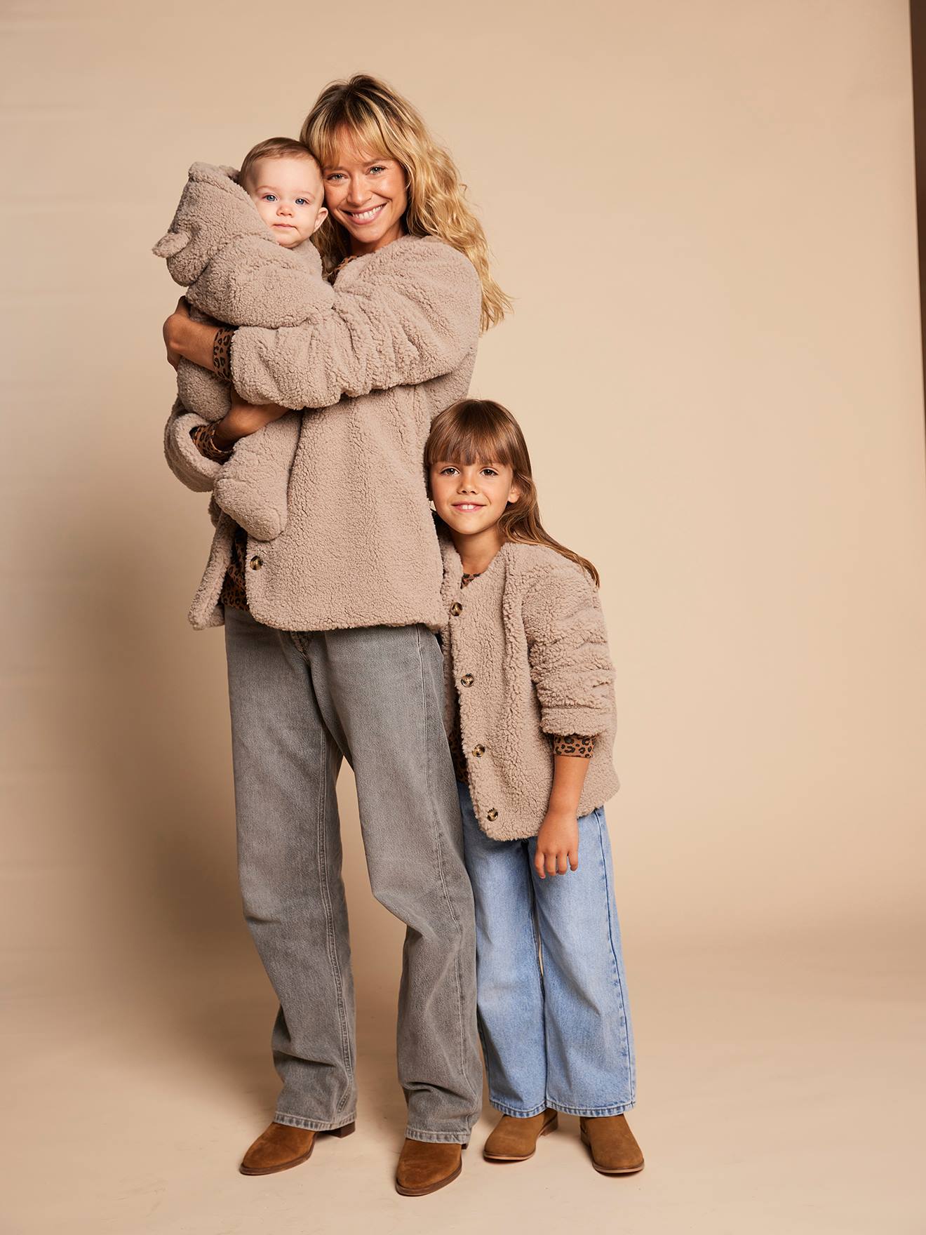 Combipilote mixte doublée léopard capsule famille taupe (Envie De Fraise) - Image 2