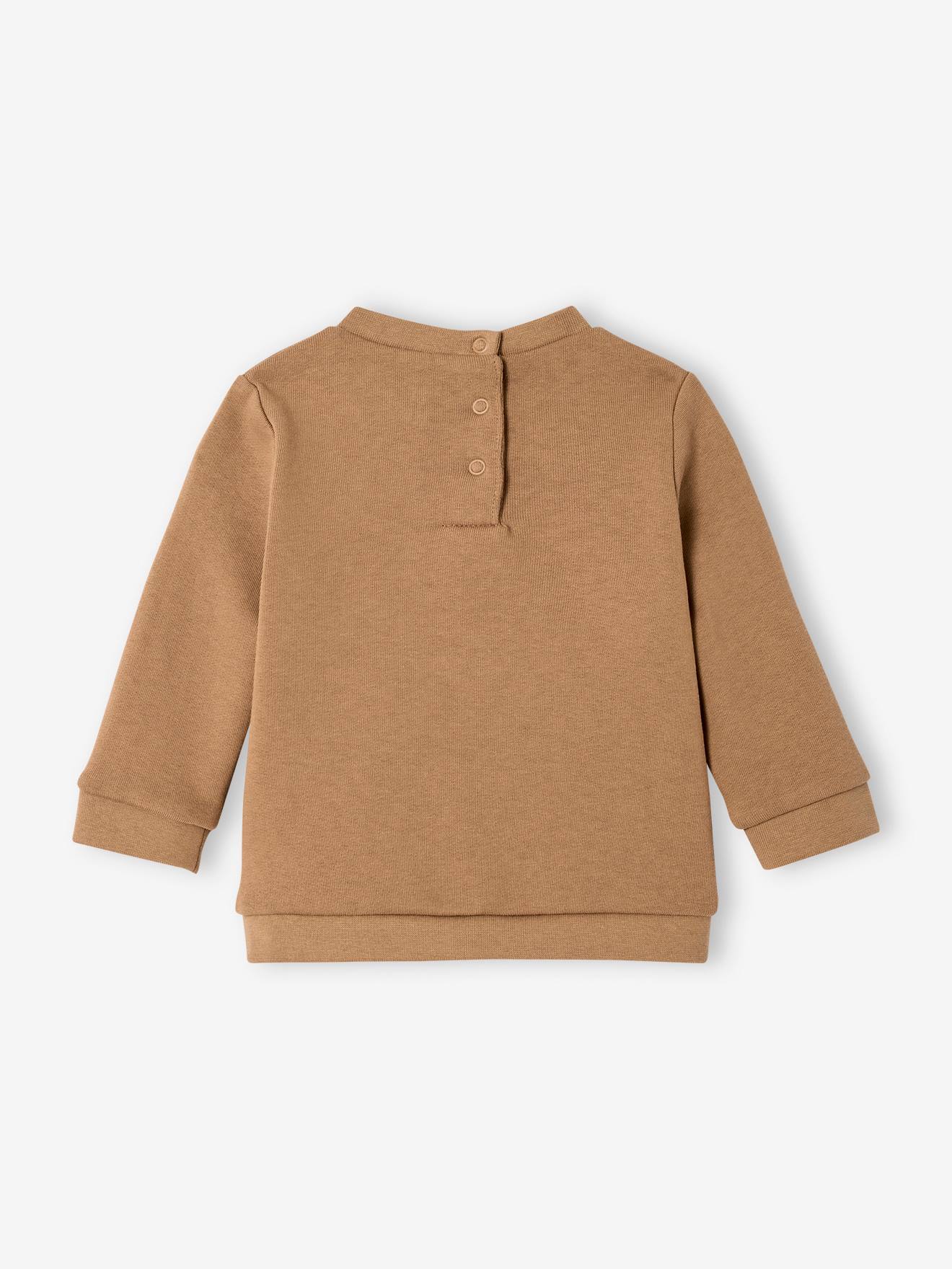 Sweat fantaisie bébé garçon caramel (Vertbaudet) - Image 1