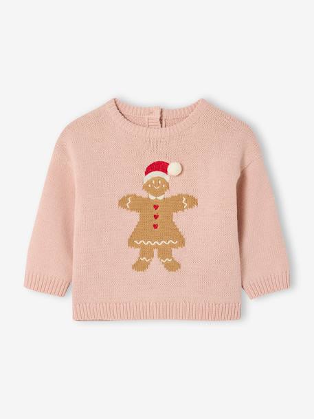 Bébé-Pull bébé fille biscuit noël