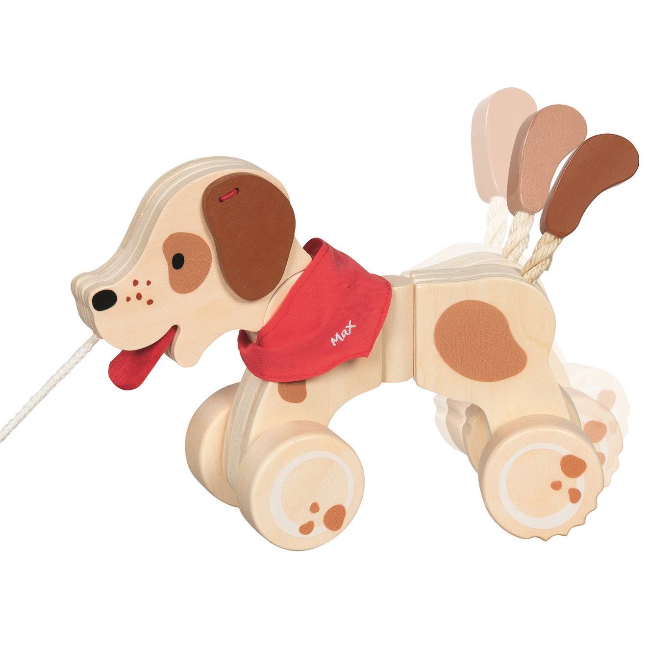 Max Le Chien À Tirer Beige