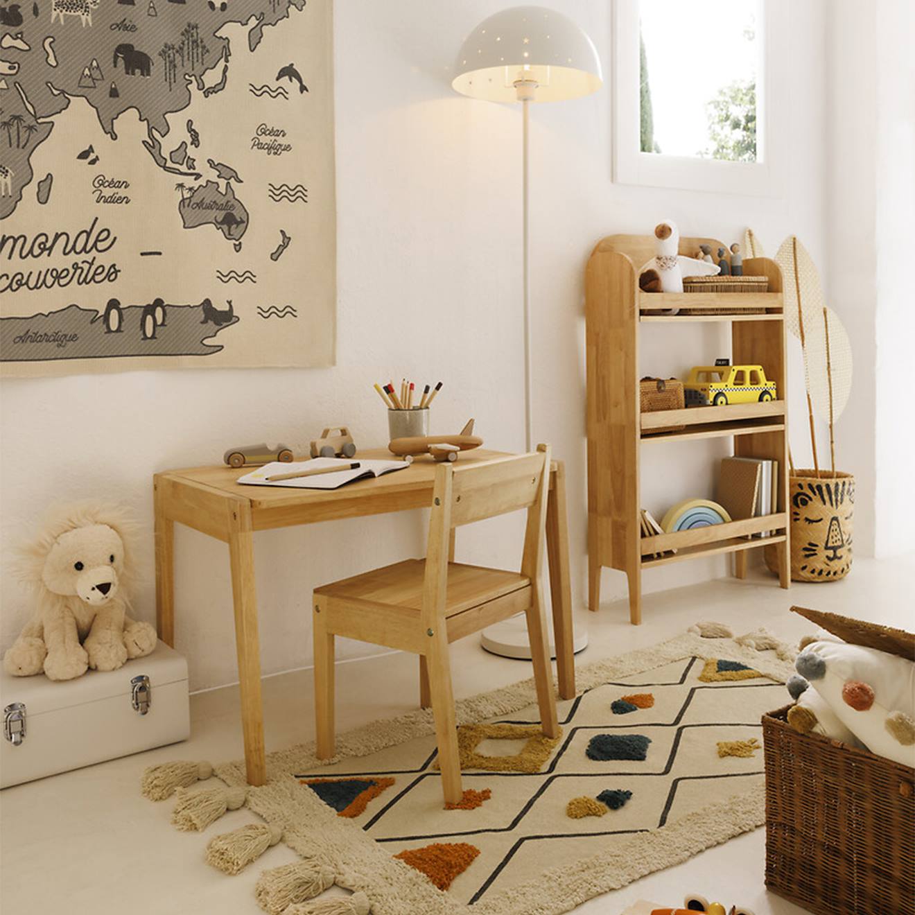 Table Enfant En Bois - Robin Marron