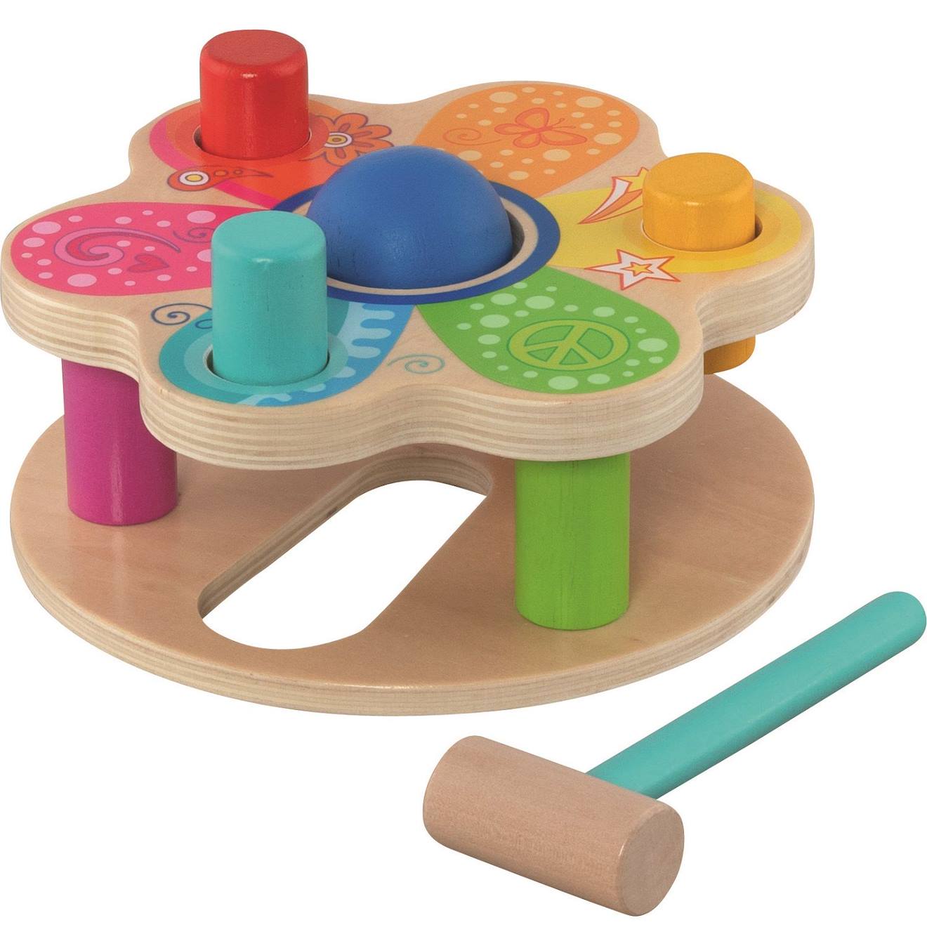 Banc À Marteler Flower Power Beige