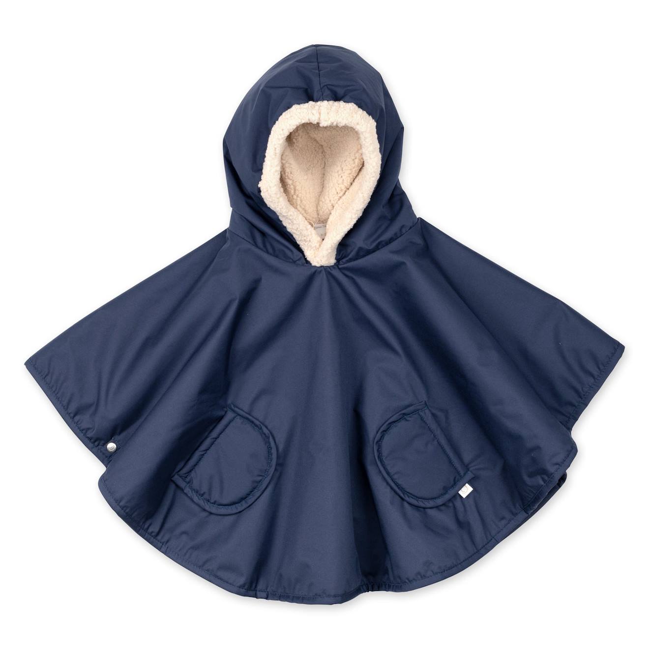 Poncho de voyage - waterproof - teddy - navy