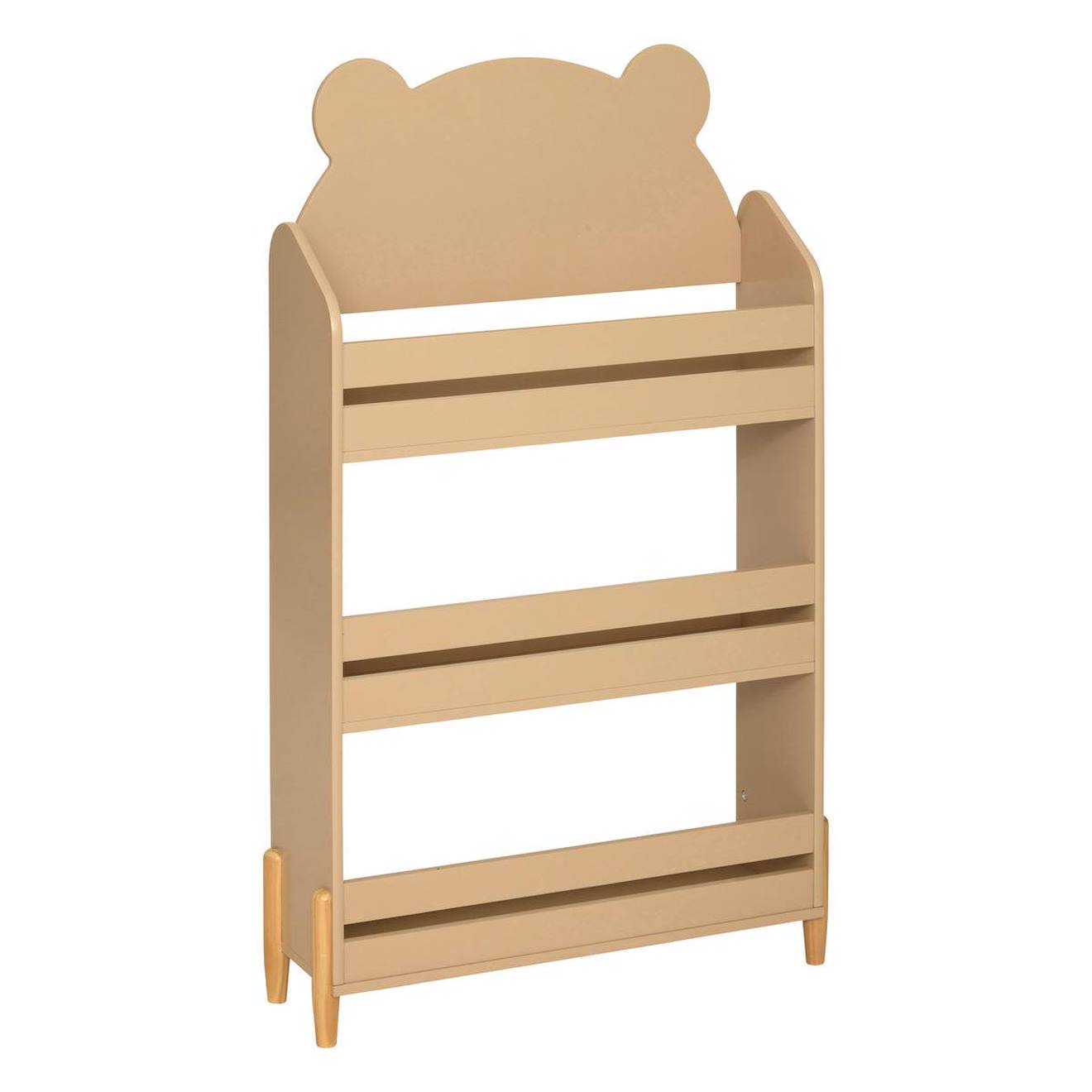 Bibliothèque 3 Niveaux En Bois - Douceur Beige