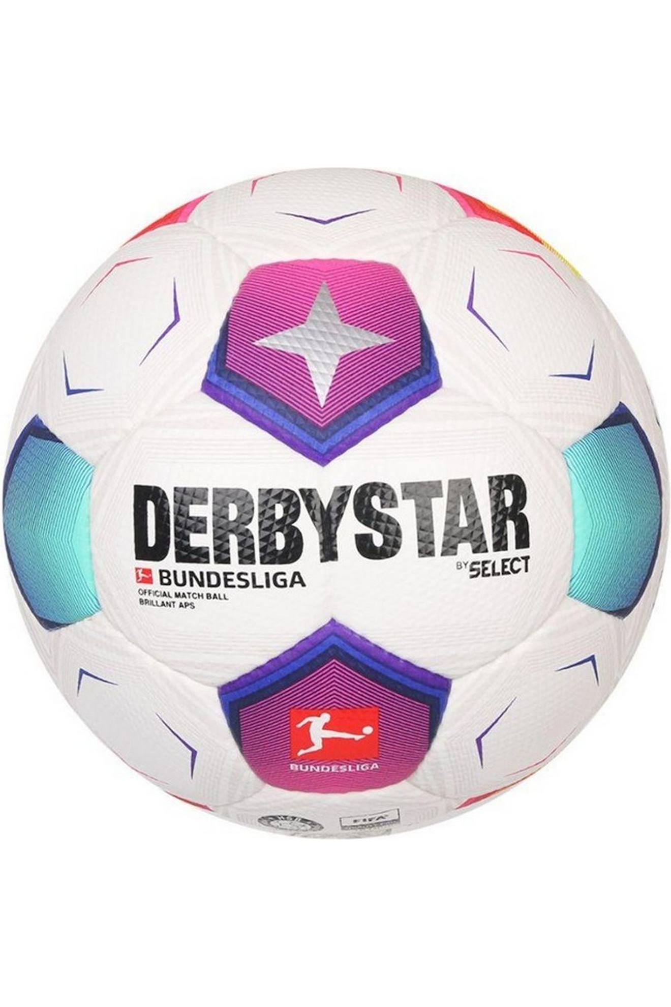 Ballon De Foot (taille 5) Derbystar Bundesliga Brillant Aps V23 Blanc
