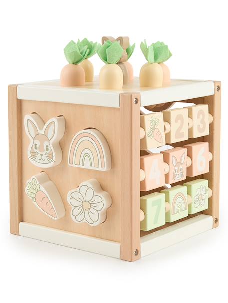 Bieco - Grand Cube D'activités Bois Fsc® - Lapin Fine Lapin Fine Xxl