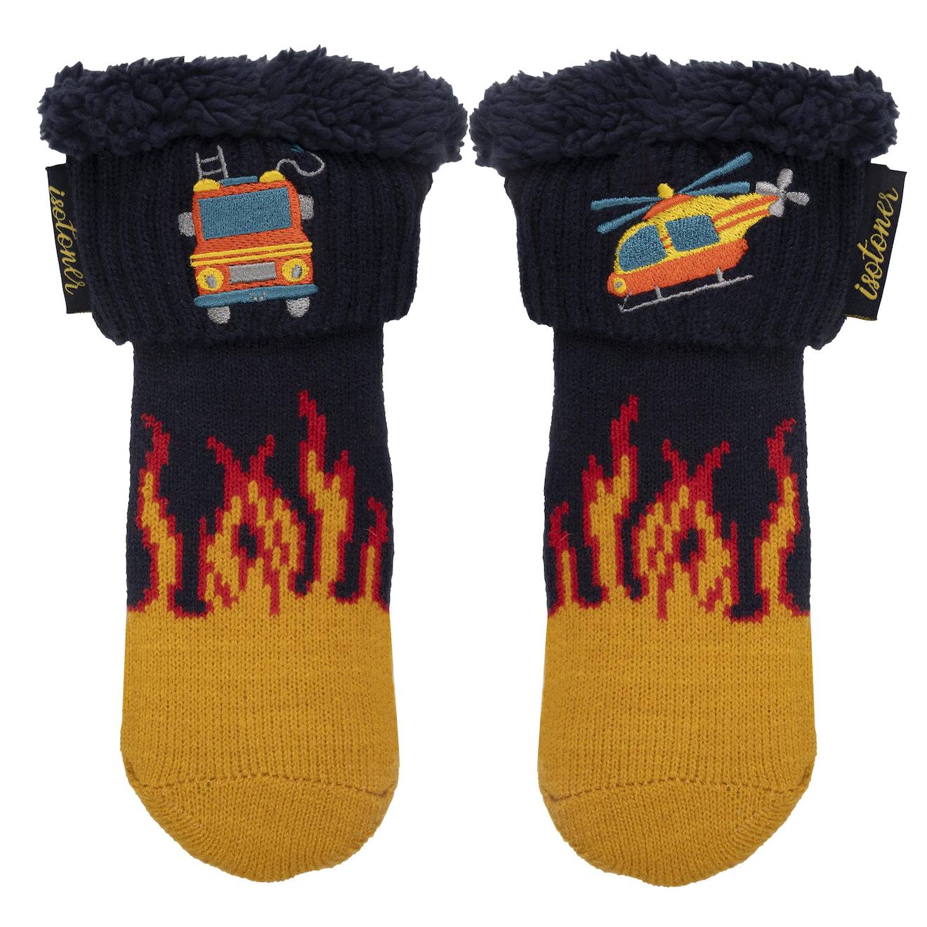 Chaussettes Fourrées Garçon Bleu Canard Bleu Canard