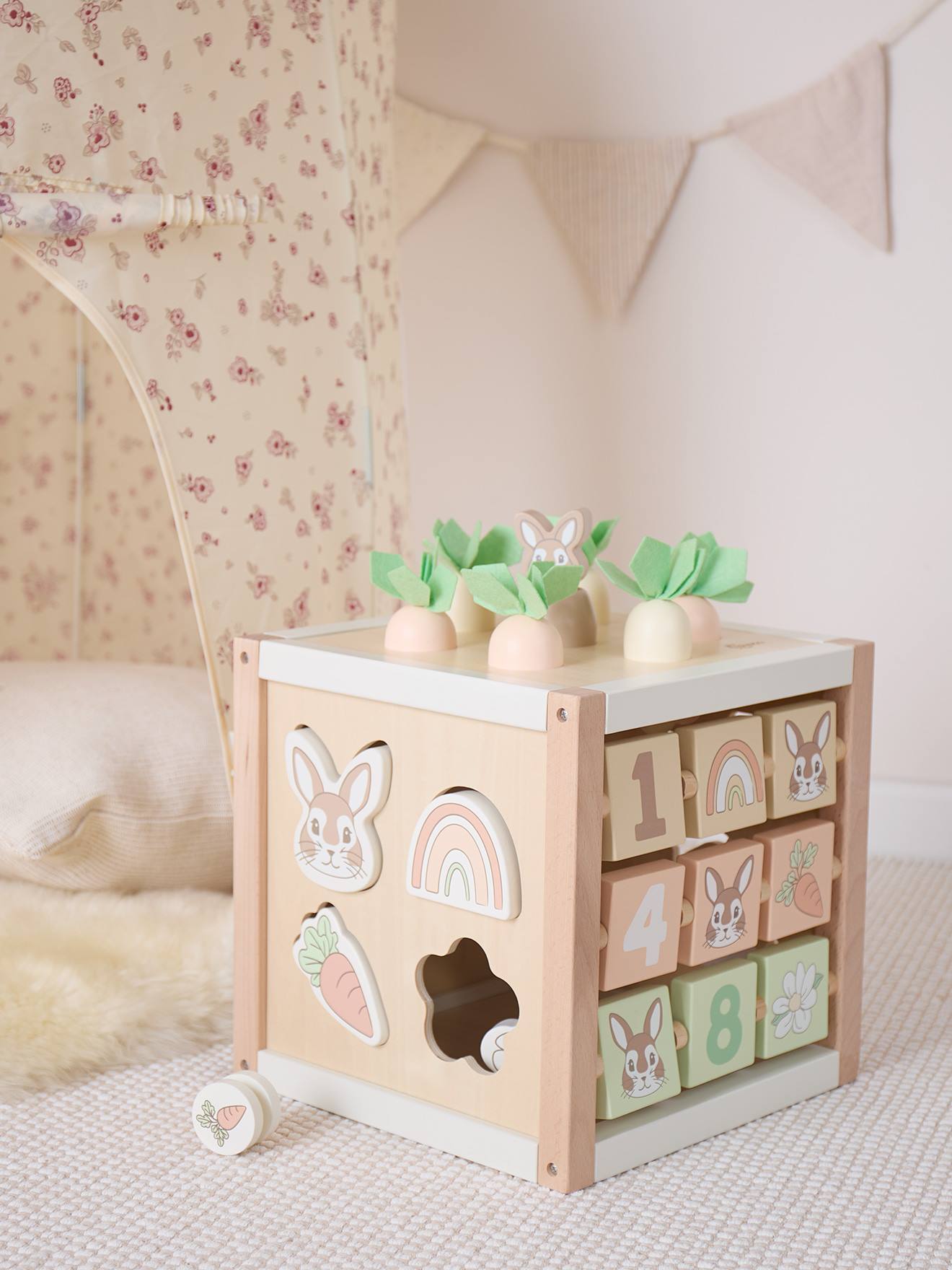 Grand Cube D'activités Bois Fsc® - Lapin Fine Lapin Fine Xxl (Bieco) - Image 2