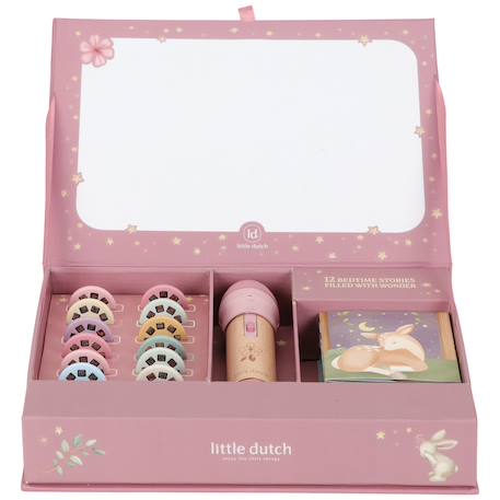 Little Dutch - Coffret Lampe À Histoires Fairy Garden Rose, Bois