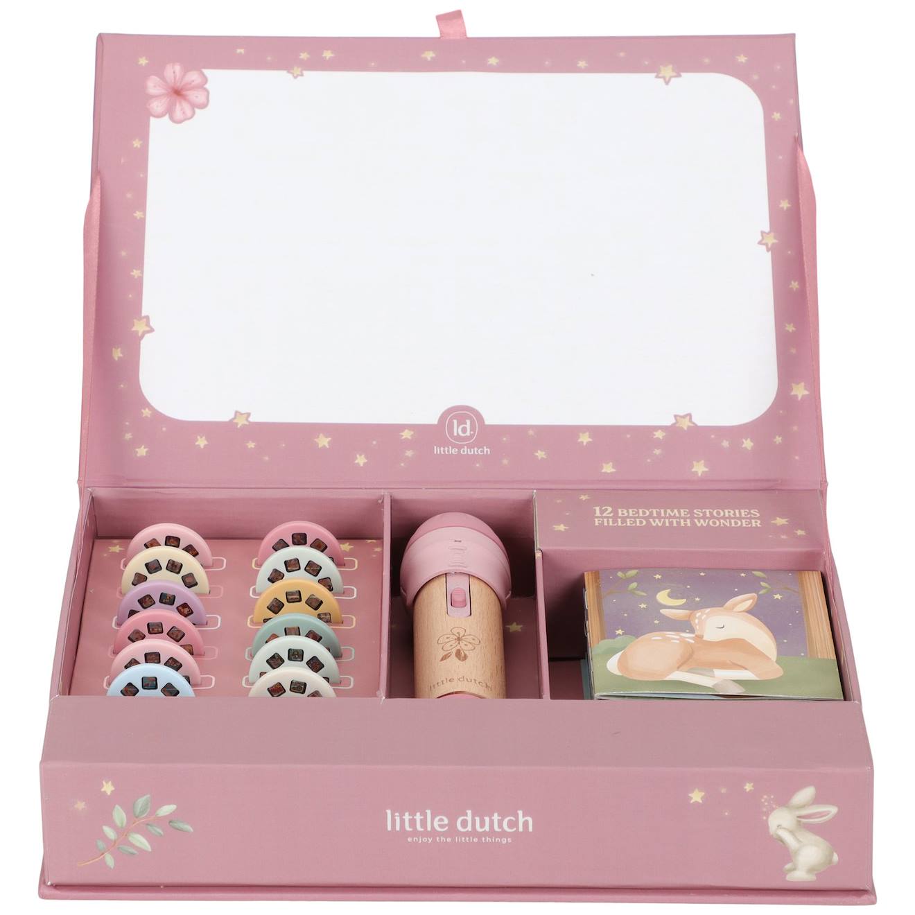 Coffret Lampe À Histoires Rose, Bois