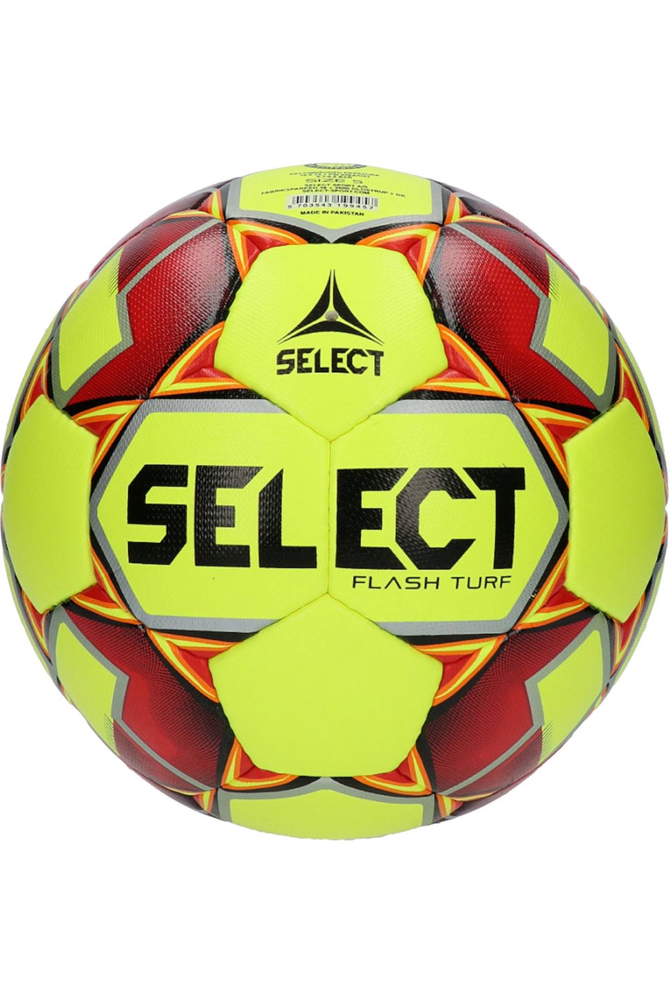 Ballon De Foot (taille 5) Flash Turf T26-17788 Jaune / Orange / Noir