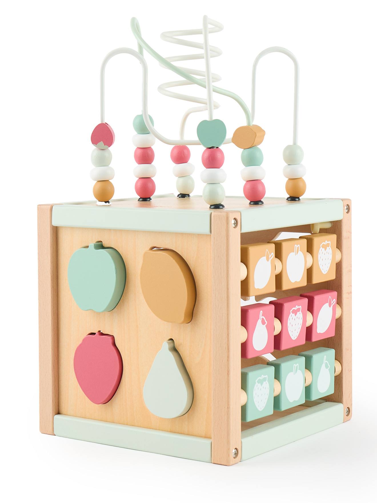 Grand Cube D'activités Bois Fsc® - Lapin Fine Berry Xxl