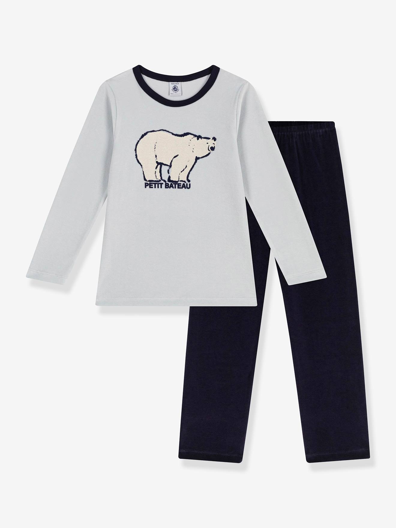 Pyjama enfant en velours gris 28 €