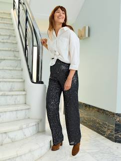 Vêtements de grossesse-Pantalon sequins de grossesse