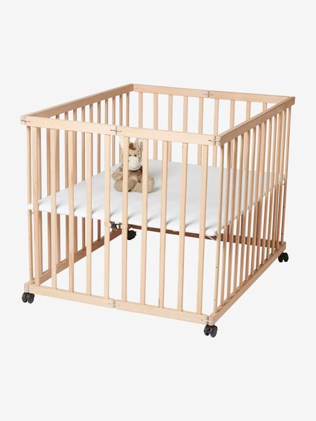 Vertbaudet - Parc en bois pliant naturel