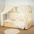 Ciel de lit cabane en gaze de coton duo 330 cm Beige+Blanc+Bleu+Camel+Écru+Gris+Marron+Rose+Terracotta+Vert 23 - vertbaudet enfant 