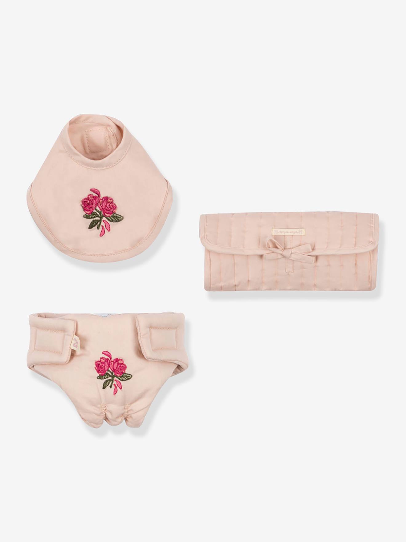 Set accessoires poupons rose