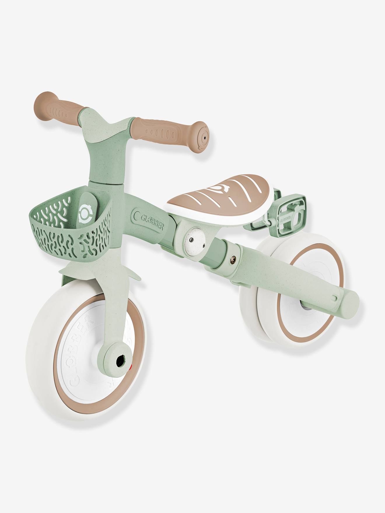 Porteur Learning Trike - Tricycle 3 en 1 - olive (Globber) - Image 1