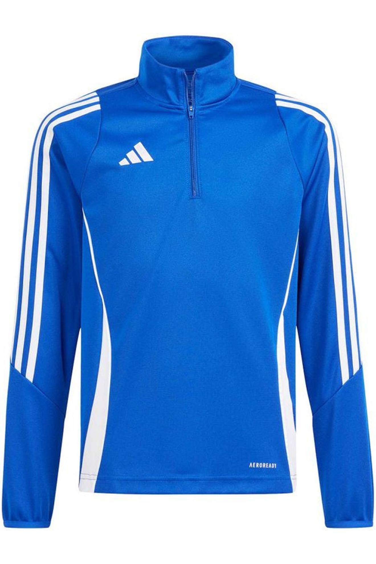Sweat D’entraînement Enfant - 1/4 Zip - Tiro 24 Bleu
