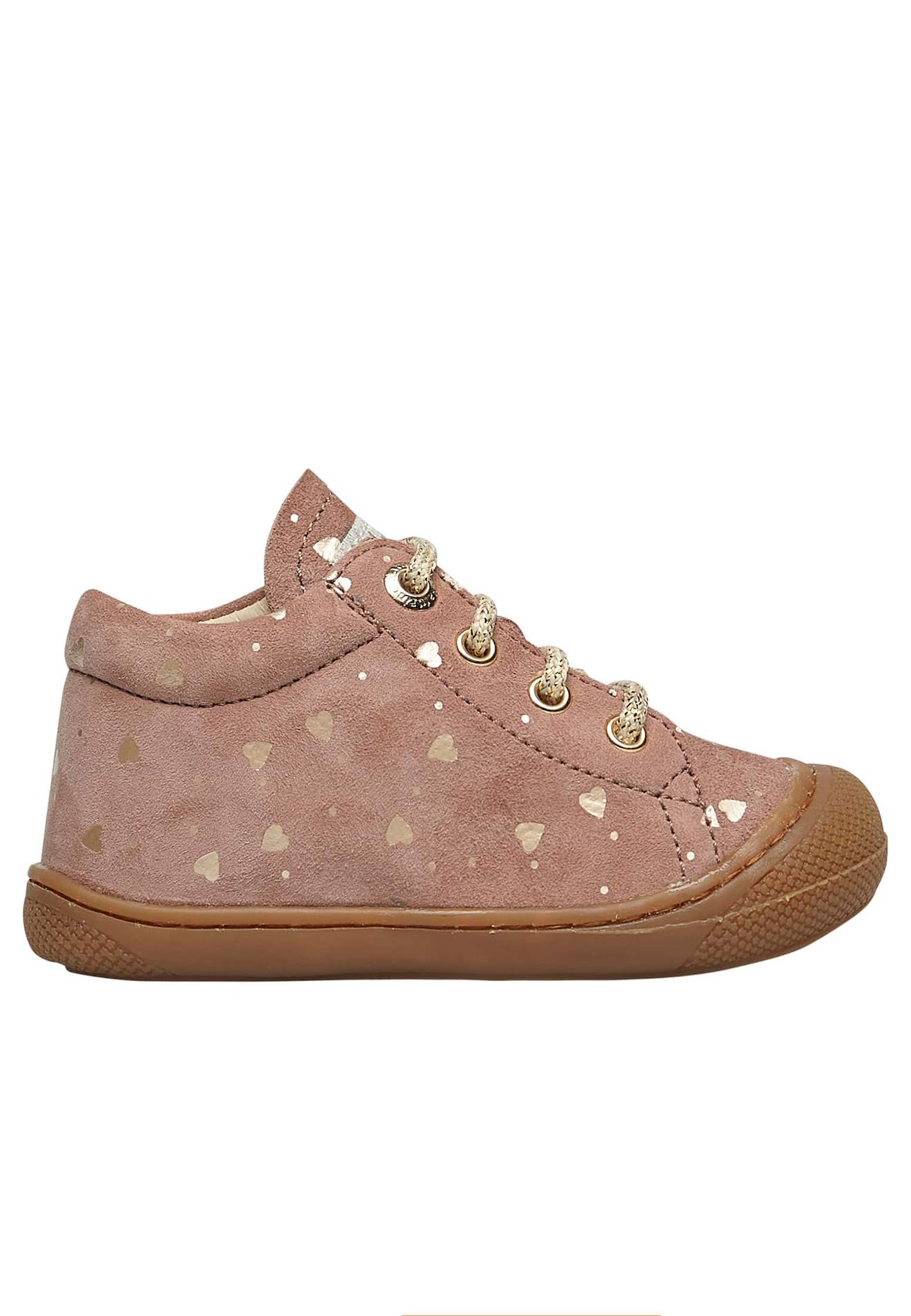 Chaussures Premiers Pas En Suède Cocoon Rose Poudré-