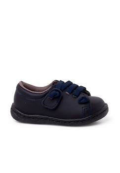 Baskets cuir lavable lacets élastiques  - vertbaudet enfant