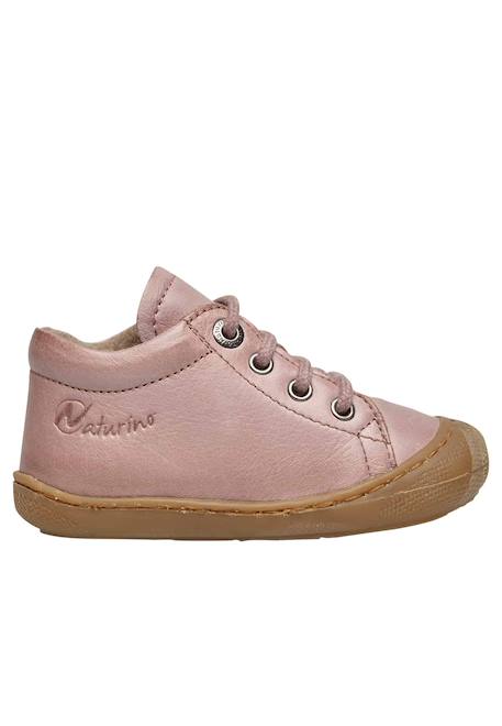 Chaussures premiers pas en cuir doublés en laine cocoon Anthracite-+Beige-+Bordeaux-+Cognac-+Marine-+Marron-+Rose clair-+Sage- 31 - vertbaudet enfant 
