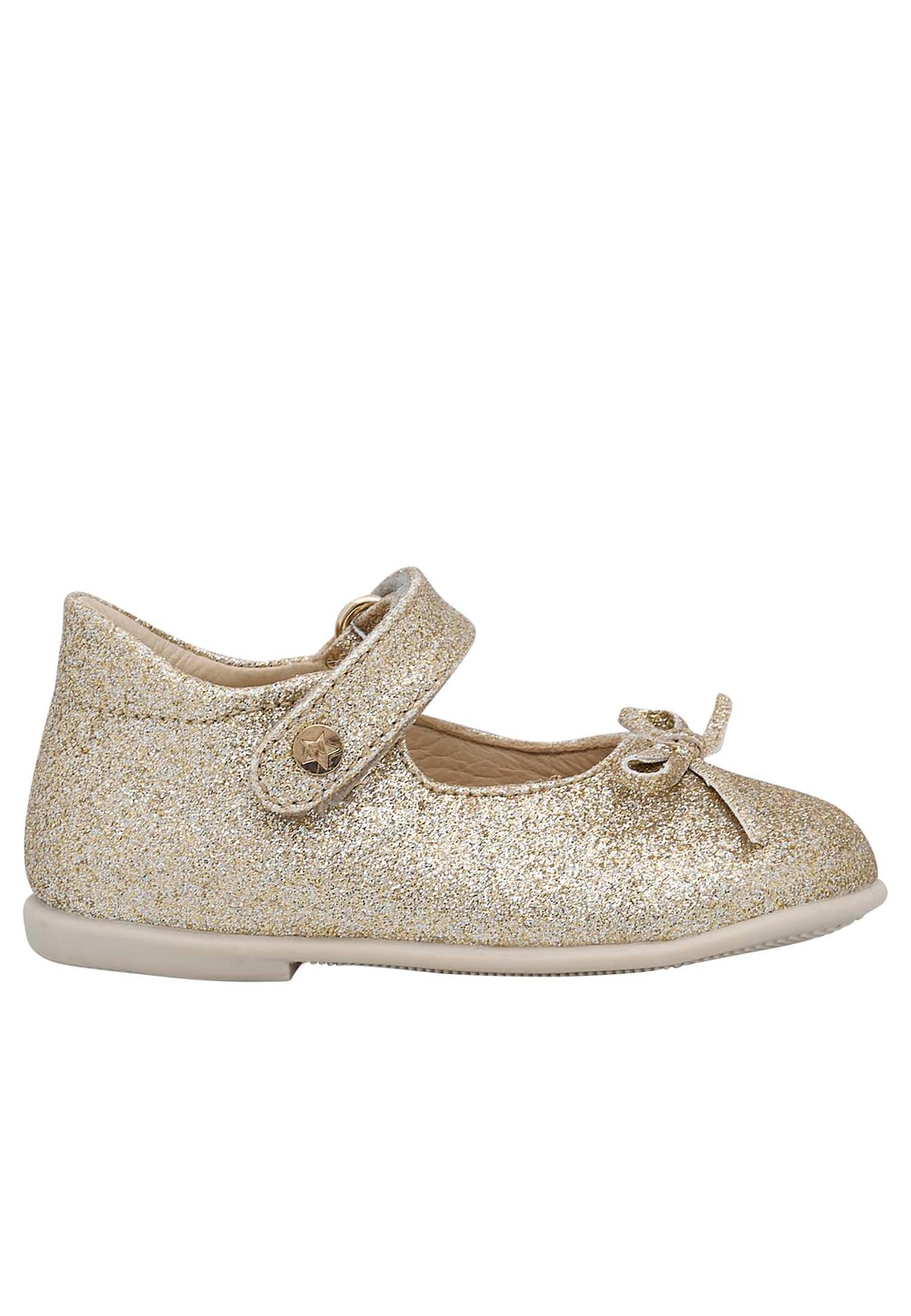 Ballerines En Tissu Pailleté Ballet Platine-