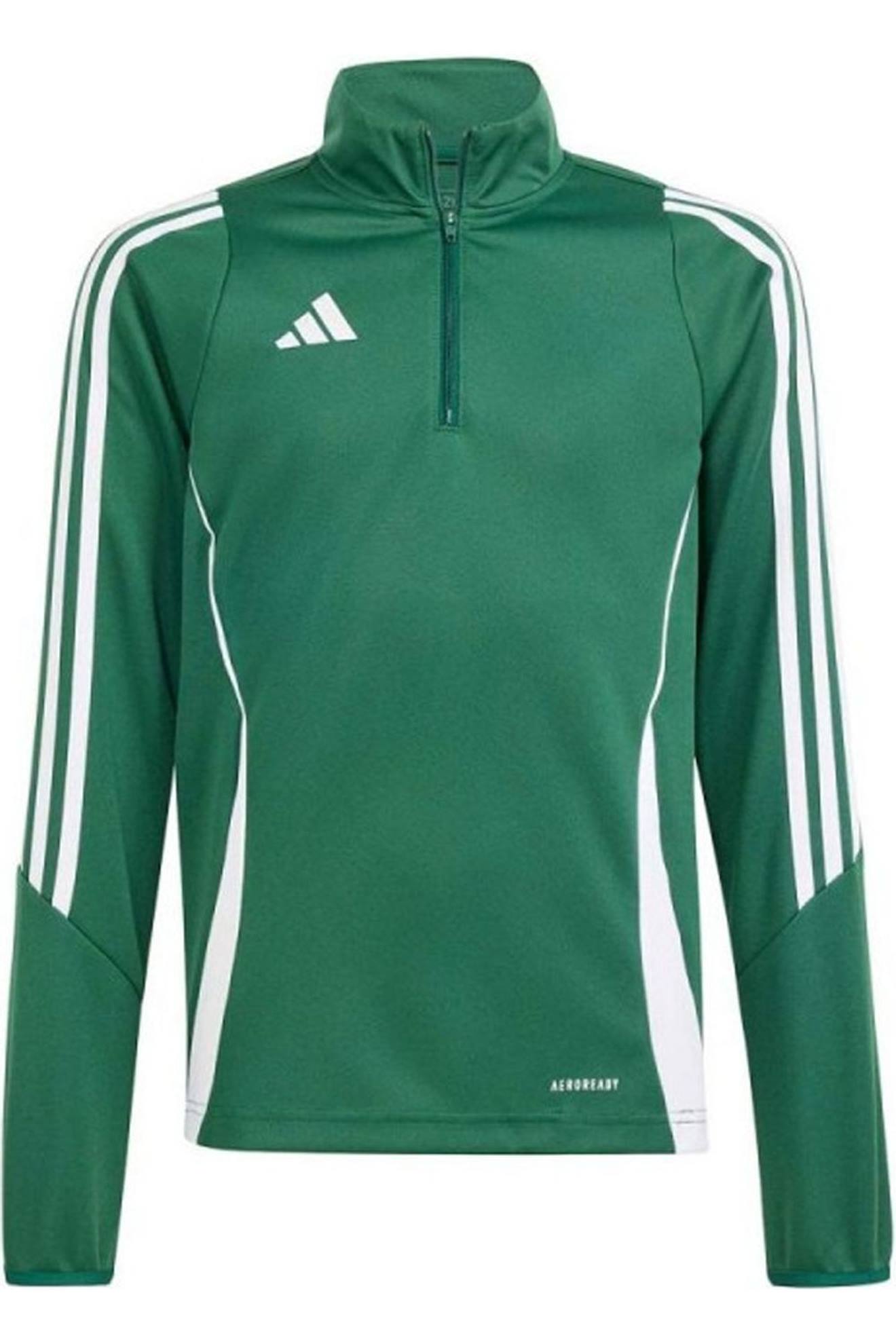 Sweat D’entraînement Enfant - 1/4 Zip - Tiro 24 Vert
