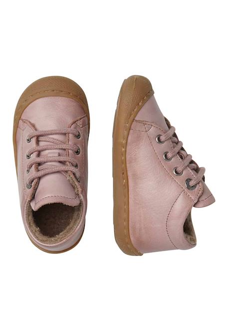 Chaussures premiers pas en cuir doublés en laine cocoon Anthracite-+Beige-+Bordeaux-+Cognac-+Marine-+Marron-+Rose clair-+Sage- 34 - vertbaudet enfant 